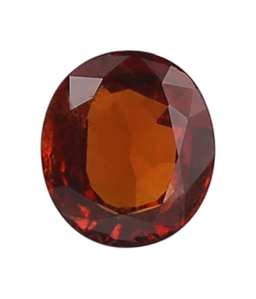 Miracle Gems OrangeBrown Coloured Hessonite (Gomed) Certified