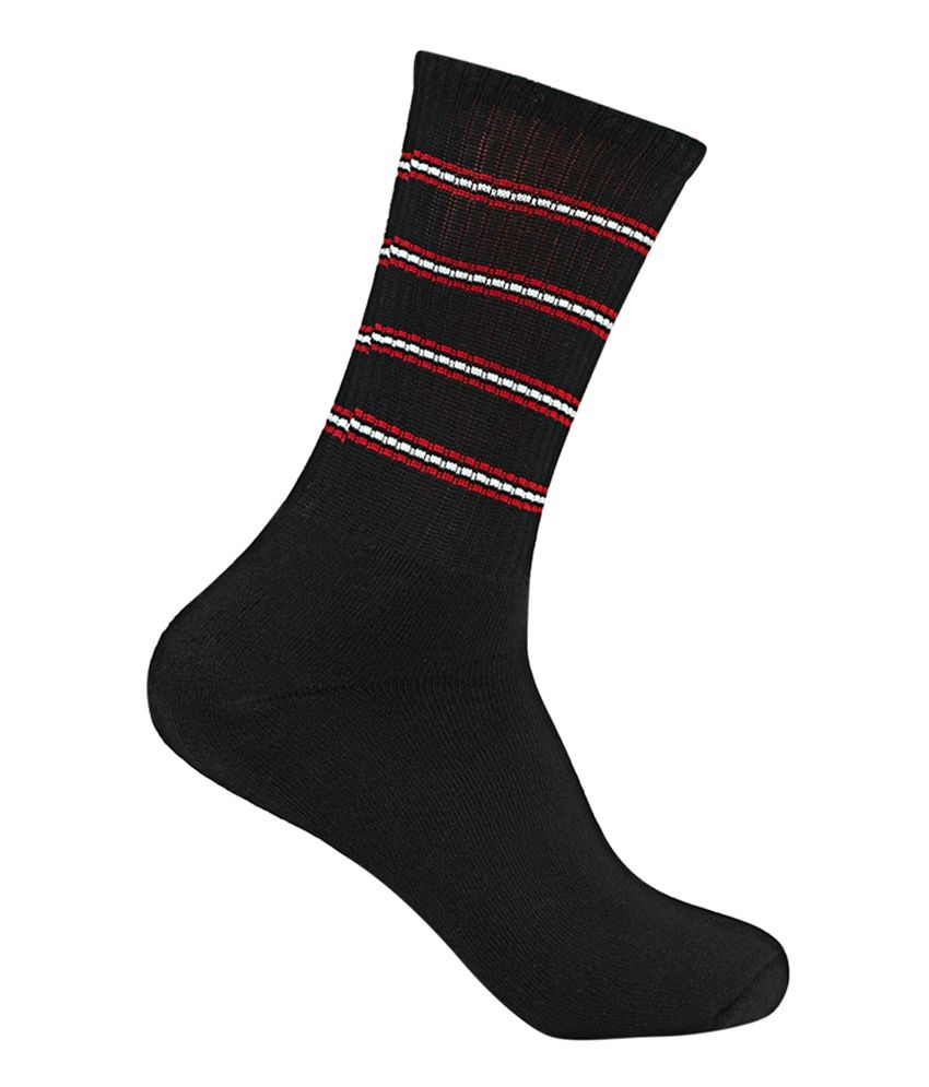 Supersox Men S Sports Stripes Terry Combed Cotton Full Length Socks