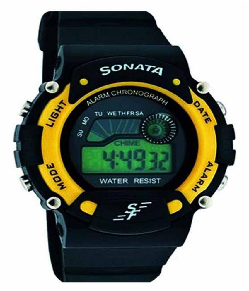 Sonata Black Digital Watch Price in India: Buy Sonata Black Digital Watch Online at Snapdeal