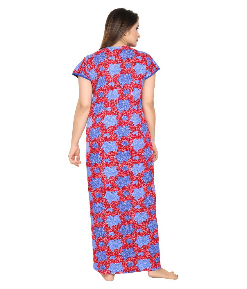 Buy Av Multi Color Cotton Nighty Night Gowns Online At Best Prices