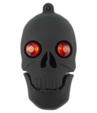 Quace Black Skull 4 GB Pen Drives Black