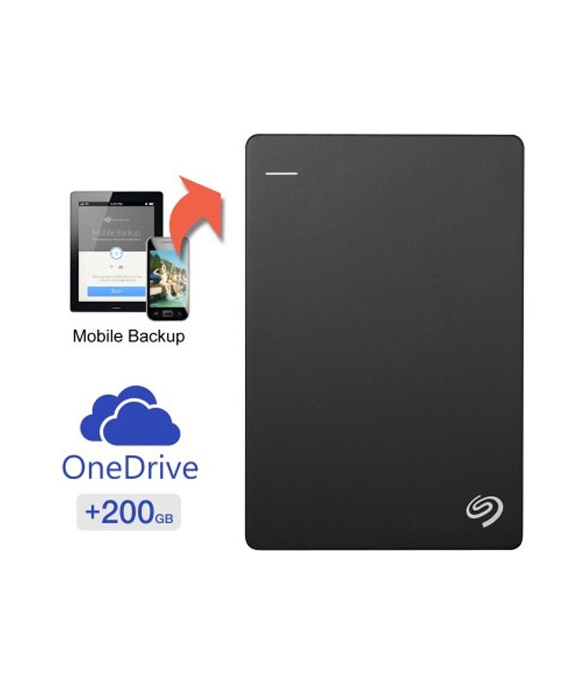 Seagate Backup Plus Slim 1TB Portable External Hard Drive with 200GB of Cloud Storage & Mobile