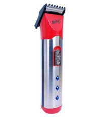 Brite 2 in 1 BHT-530 Red Rechargeable Professional Hair Trimmer Clipper For Unisex