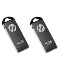 HP V220W USB 2.0 Combo of 16 GB and 16 GB Utility Pendriv...
