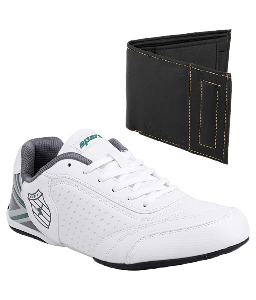 sparx white canvas sneakers