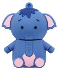 Quace 4 GB Baby Elephant Pen Drives Blue