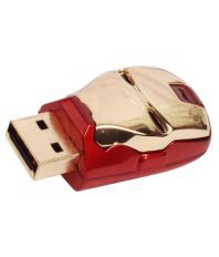 ENRG Iron Man Face 16 GB  Pen Drive (Red, Gold) 