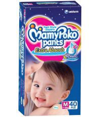 Mamy Poko Pants Extra Absorb-M-(7-12 Kg)-40 Pc.
