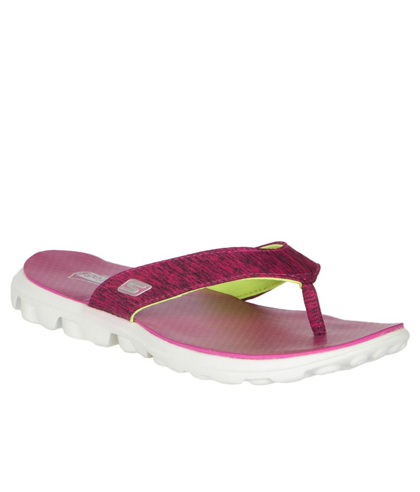 Womens Skechers On The Go Flow Toe Post Foam Thongs Fitness Flip Flops US 6-11 | eBay