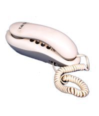 Talktel Combo Of F-1 Wall Mountable Landline Phone White