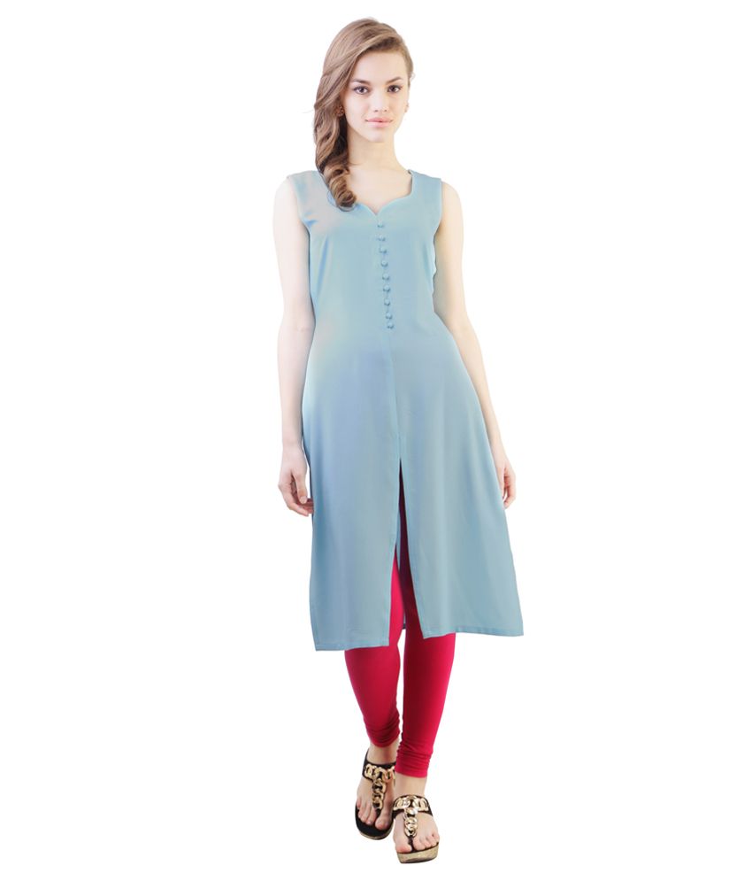 sleeveless frock kurti