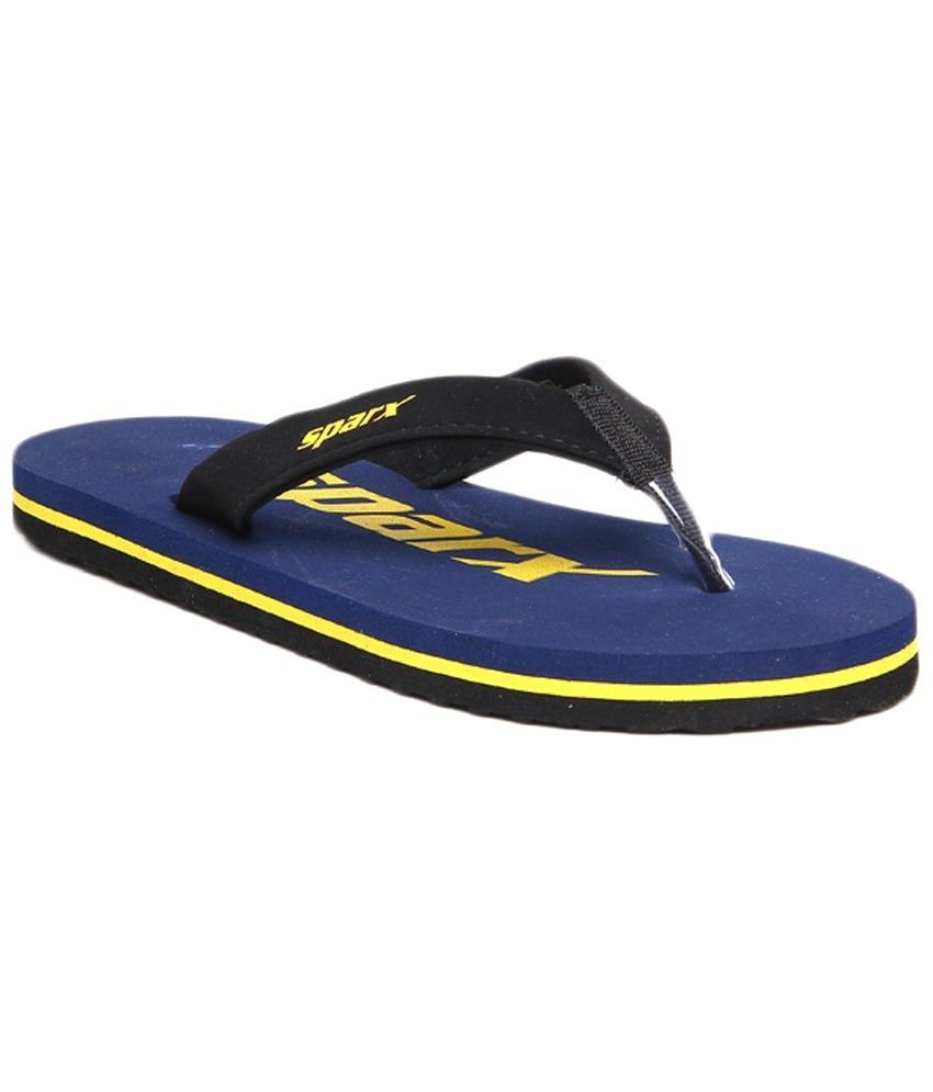 Sparx Navy Blue & Yellow Flip Flops Price in India Buy Sparx Navy Blue