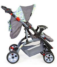 Luv Lap Cruze Baby Stroller Pram Green - 18145