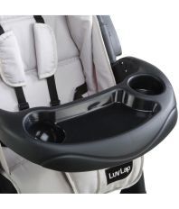 Luv Lap Baby Stroller Pram Sports Grey/Black - 18157