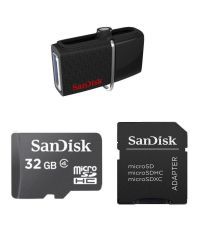 SanDisk 16 GB Pen Drives Black