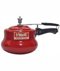 Virat 3 Ltr Aluminium Pressure Cooker - Red
