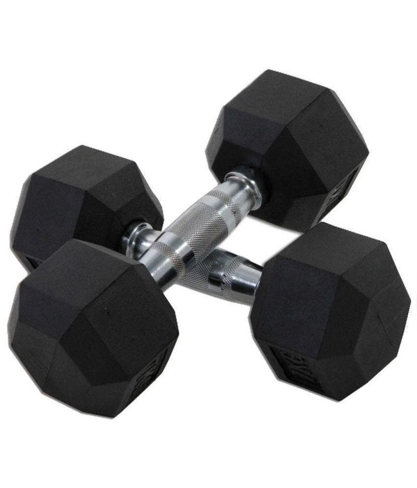 Espouse Hex Rubber Dumbbells 10 Kg Set of 2 Buy Online at Best Price on Snapdeal