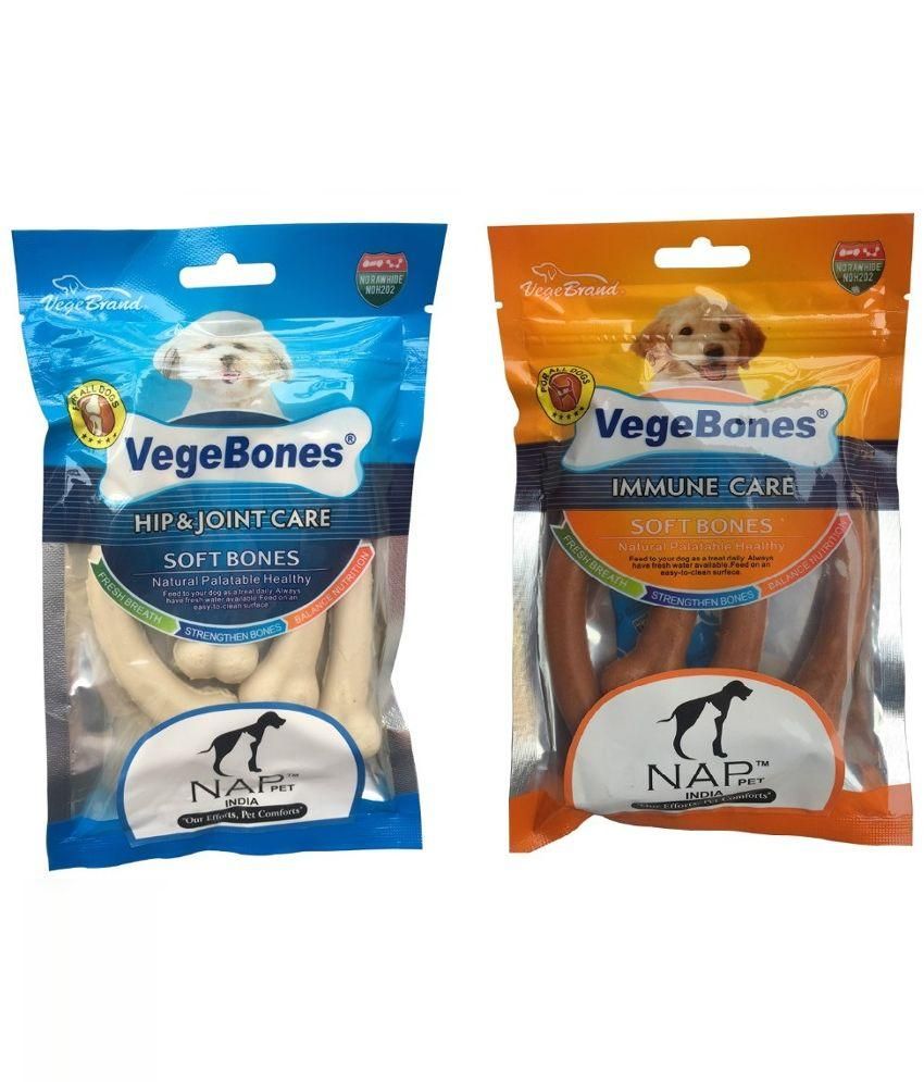 Nappets India Immune Care And Hip And Joint Care Bones Chicken Dog Treat - Pack Of 2