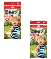 Libero White Diapers Pant Style pack of 2 extra large