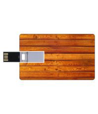 Youberry Credit Card Shape 16 GB Pen Drives Brown