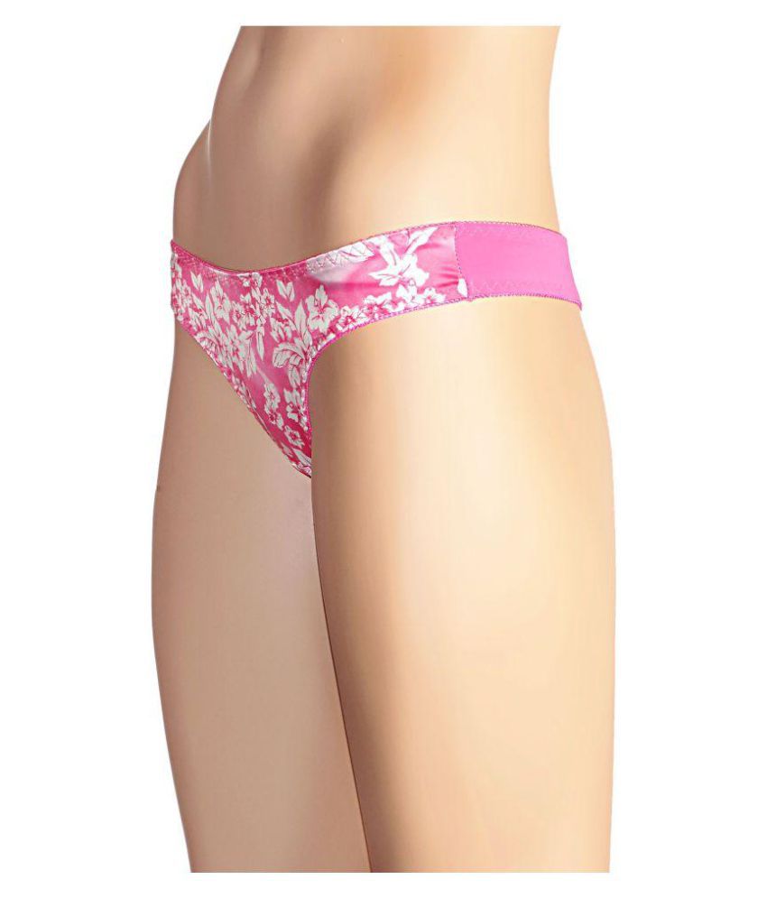 Buy Godinattire Floral Print Silk Thong Pink Online At Best Prices In