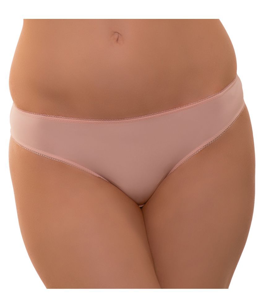 Buy Secrett Curves Pink Nylon Bikini Panties Online At Best Prices In