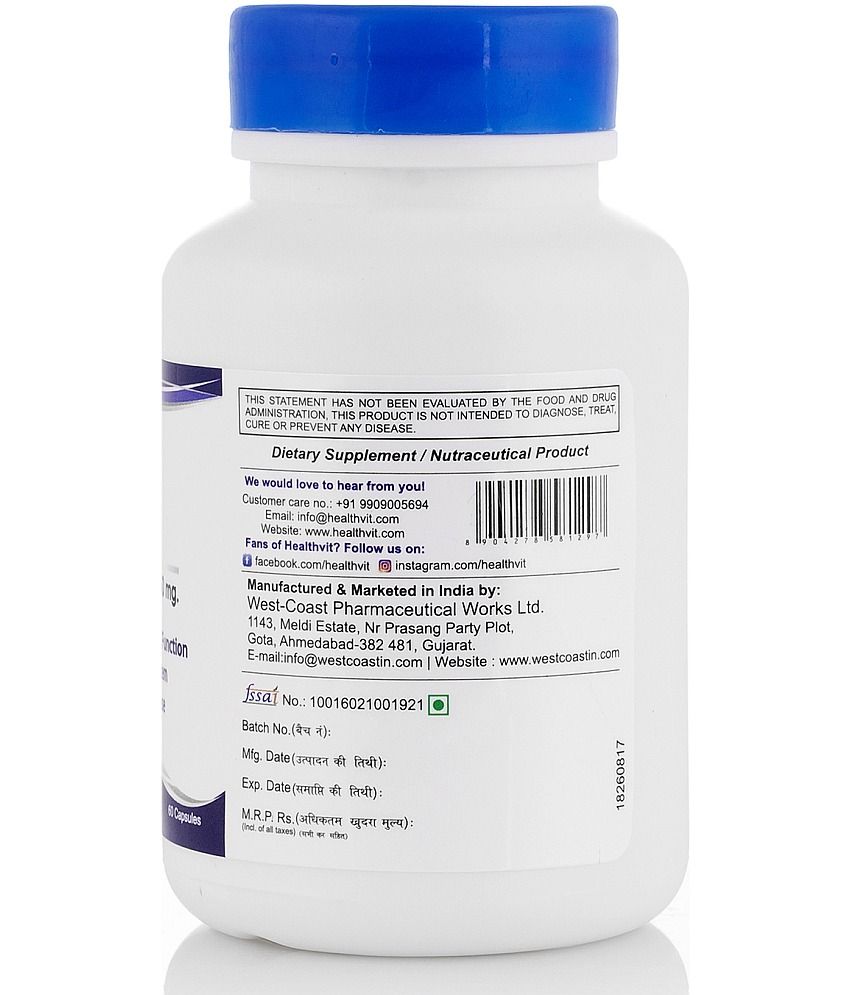 Healthvit Zinc Gluconate Mg Capsules Buy Healthvit Zinc Gluconate