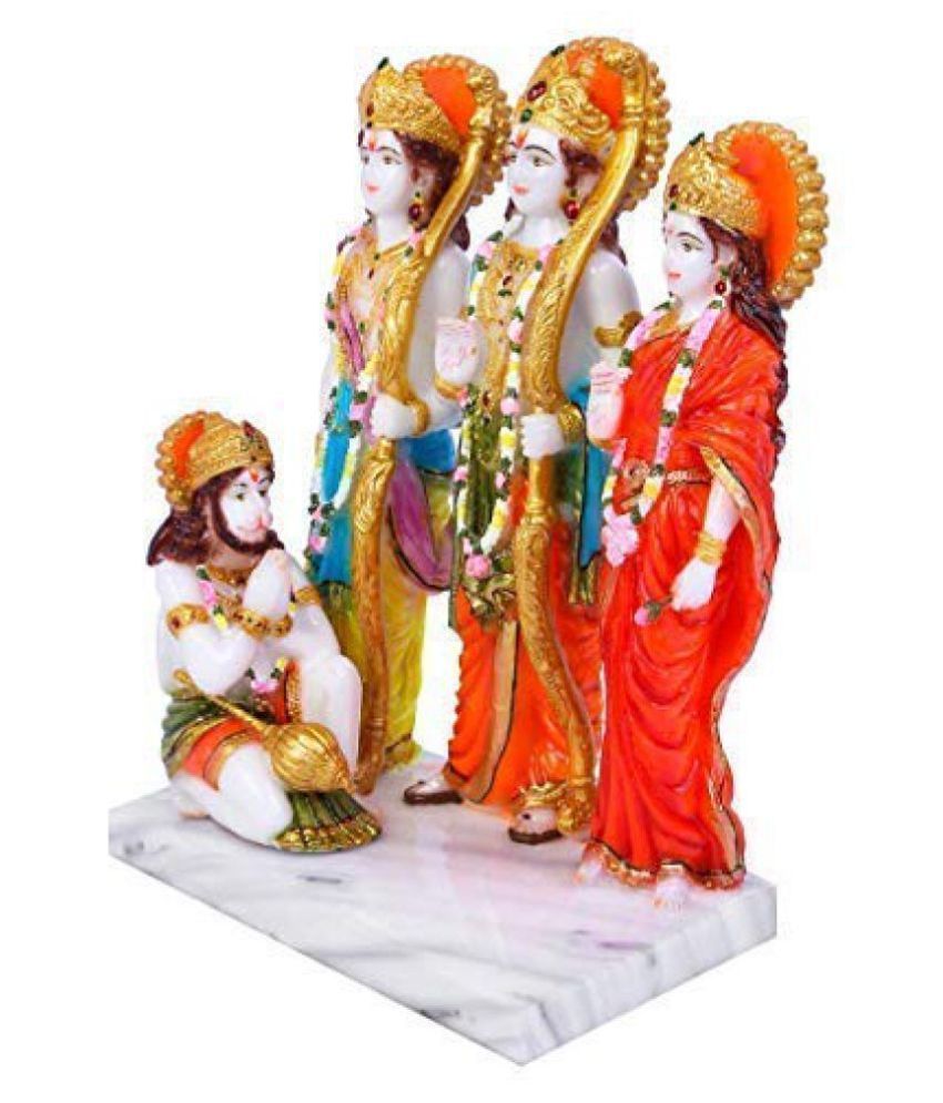 Krishnagallery Marble Ram Darbar Idol Pooja Room Statue For Gift