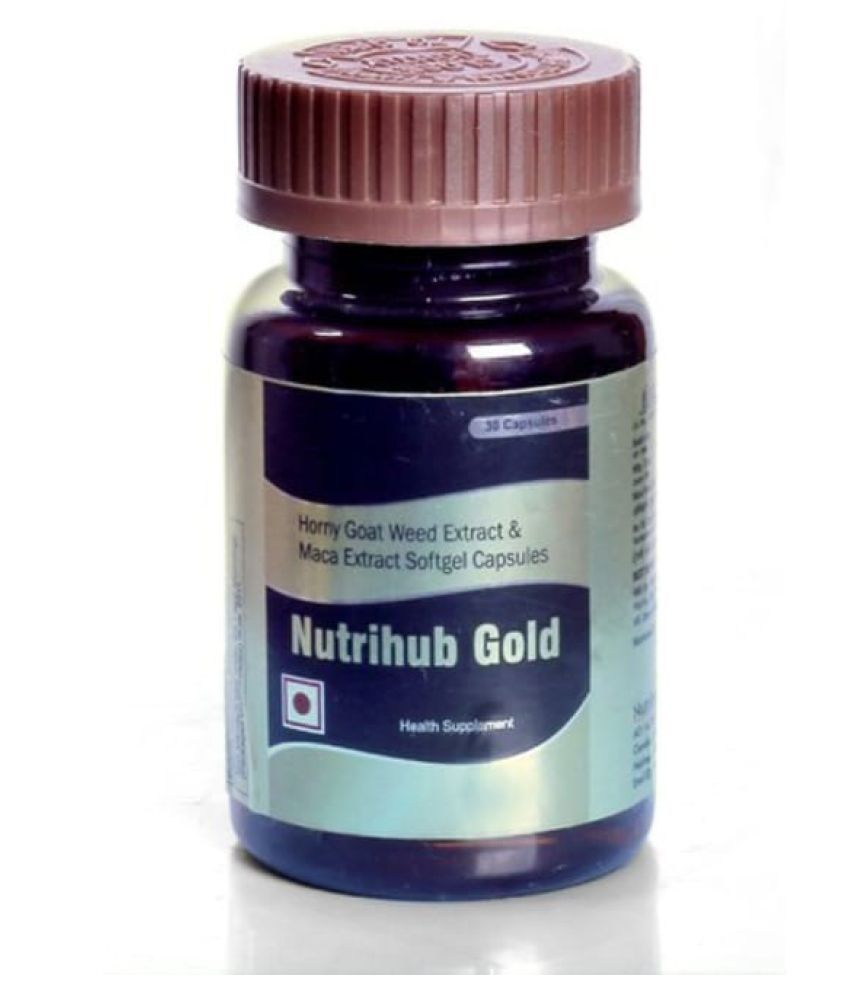 NUTRIHUB GOLD HORNY GOAT WEED WITH MACA EXTRACT SOFT GELATIN Capsule