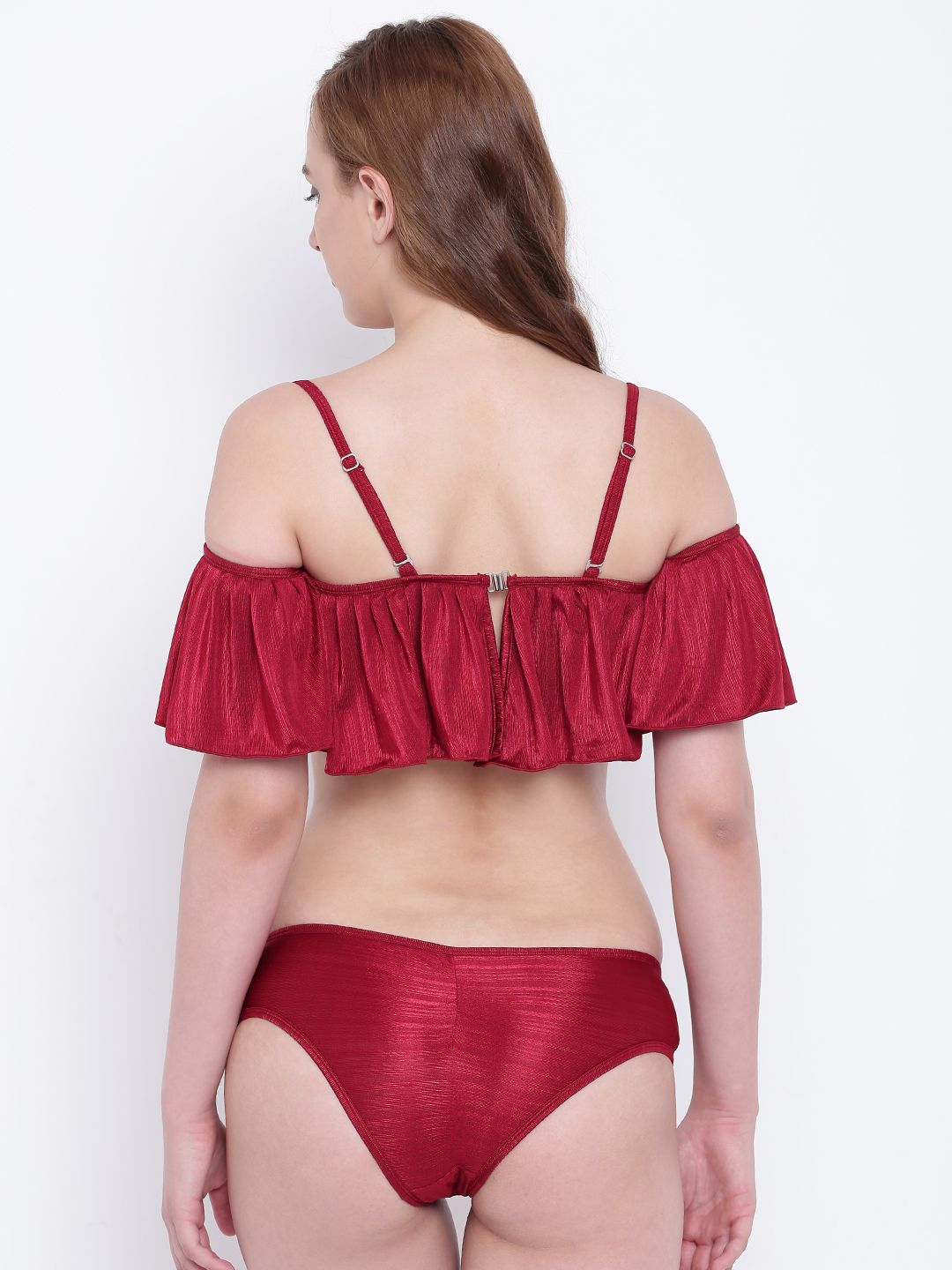 Buy La Intimo Polyester Maroon Bikini Online At Best Prices In India