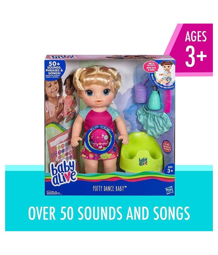 Baby Alive Potty Dance Baby Doll With Blonde Hair Buy Baby Alive