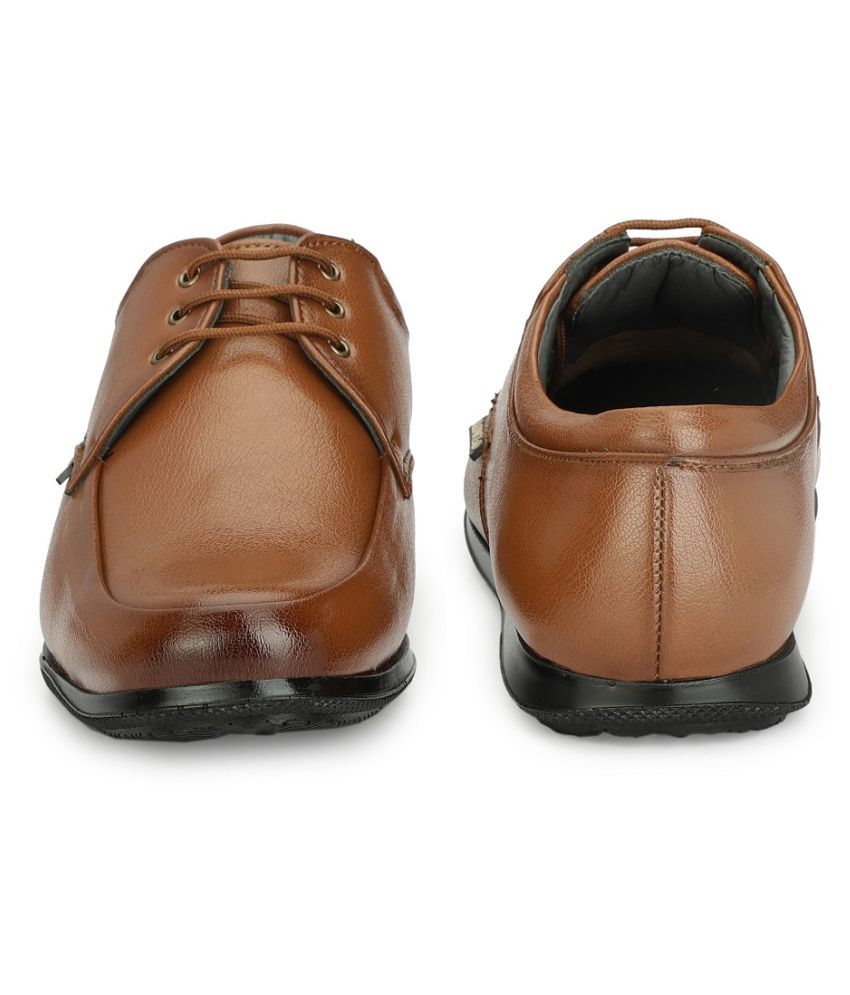 RONZO CLARKS Derby Genuine Leather Tan Formal Shoes Price In India Buy