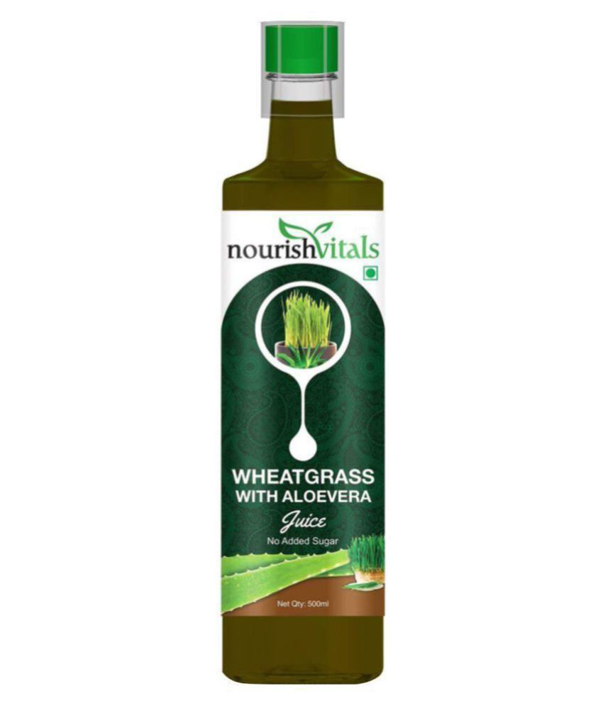 Nourishvitals Wheatgrass With Aloevera Vegetable Juice Ml Buy