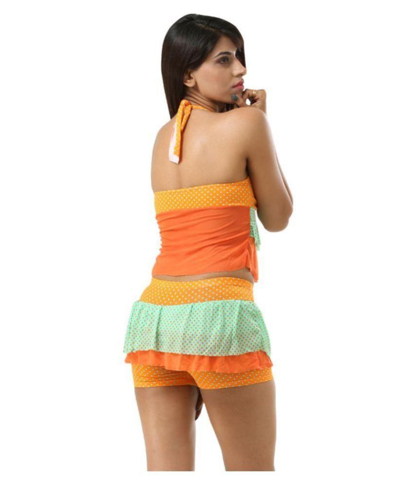 Buy Fascinating Lingerie Synthetic Multi Color Cover Ups Online At Best