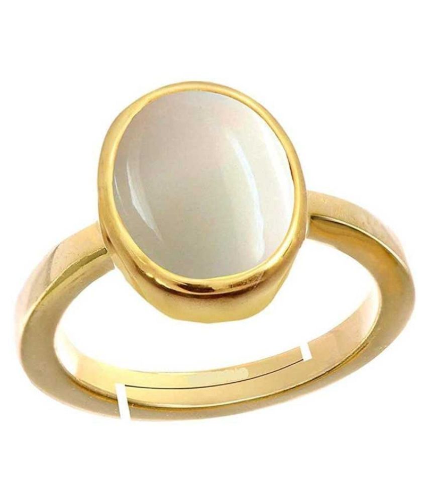 Original OPAL Stone Lab Certified Stone 9 25 Ratti Gold Plated Ring By