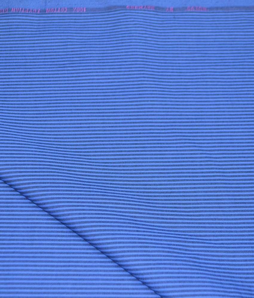 Raymond Cotton Shirt Piece - Blue - Buy