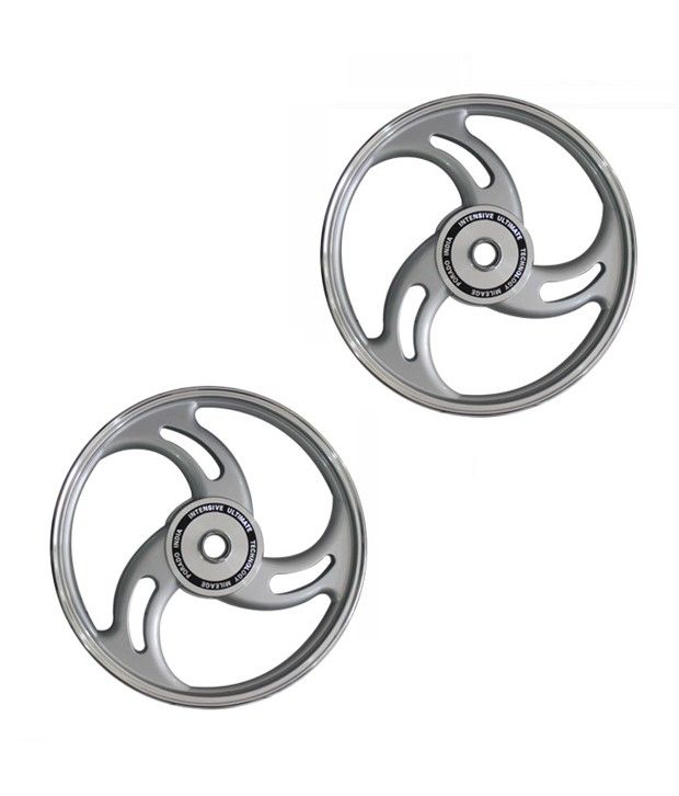Speedwav 3 Leaf Open Bike Alloy Wheel SILVER Set Of 2Standard Old Buy