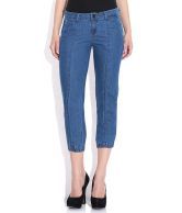 Flying Machine Blue Cotton Lycra Jeans