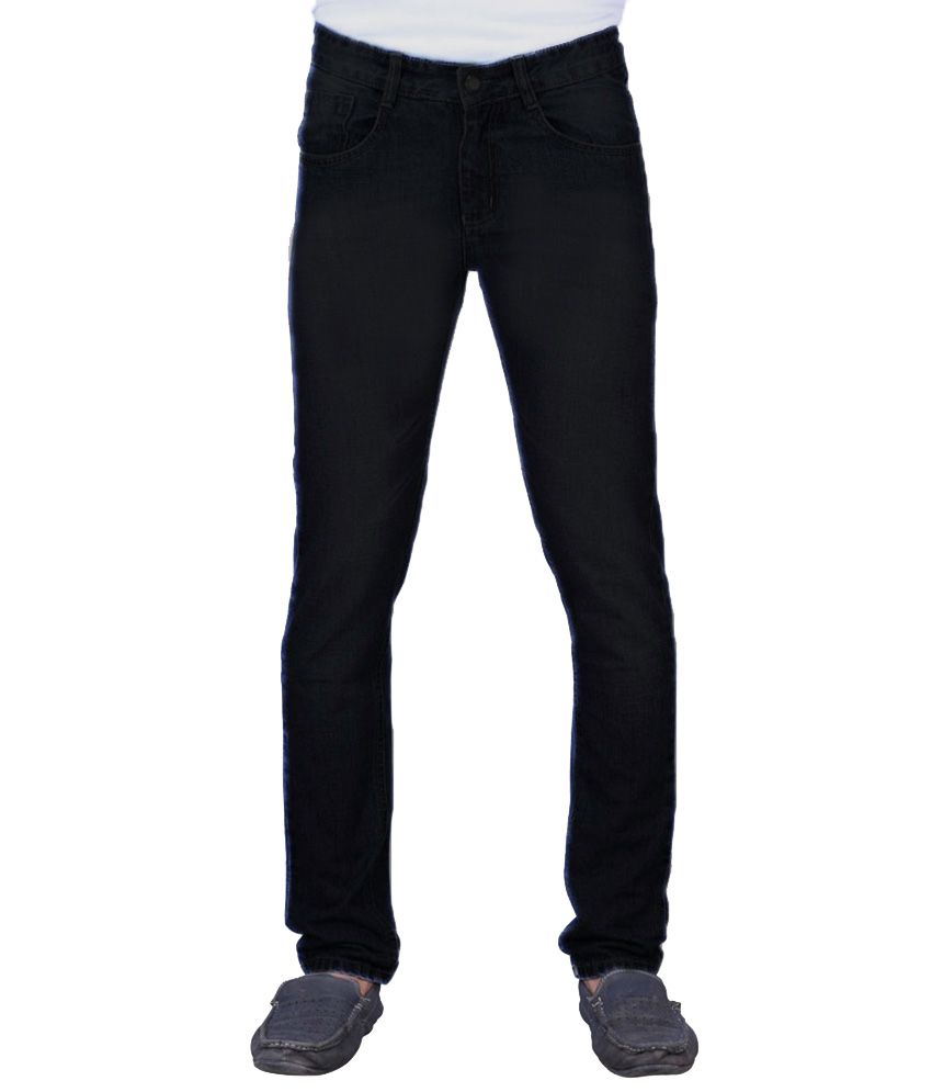 black cotton jeans mens