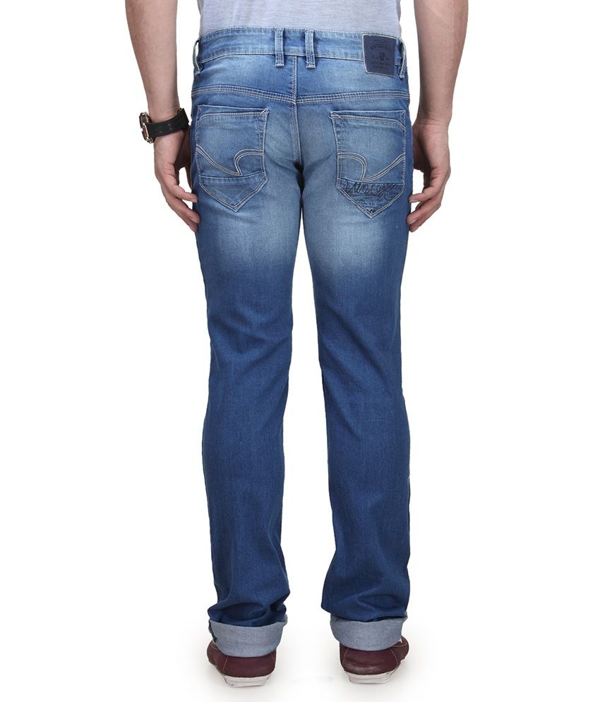 blue tapered jeans