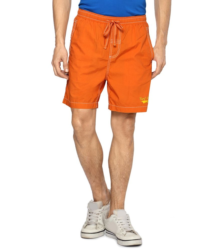 Ajile by Pantaloons Orange Men's Shorts 
