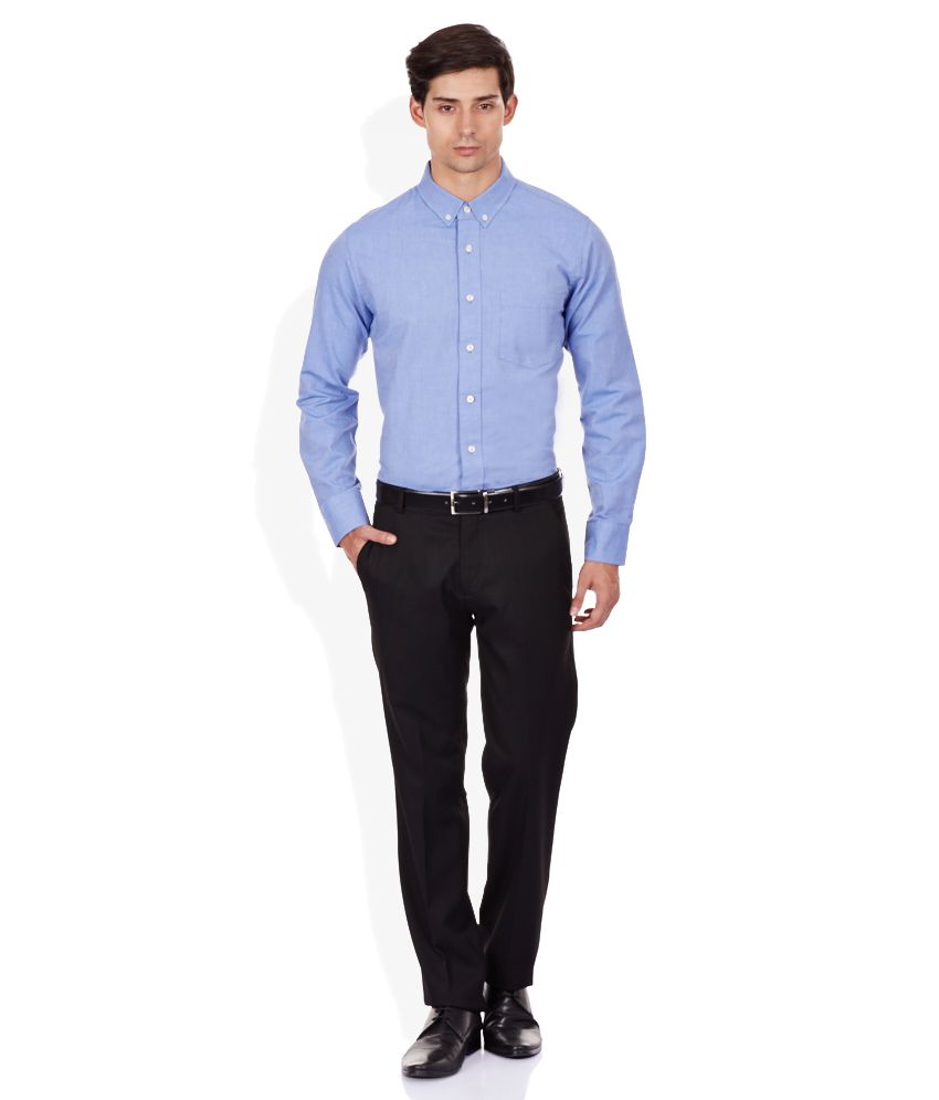 Giordano Blue Slim Fit Shirt - Buy Giordano Blue Slim Fit Shirt Online ...