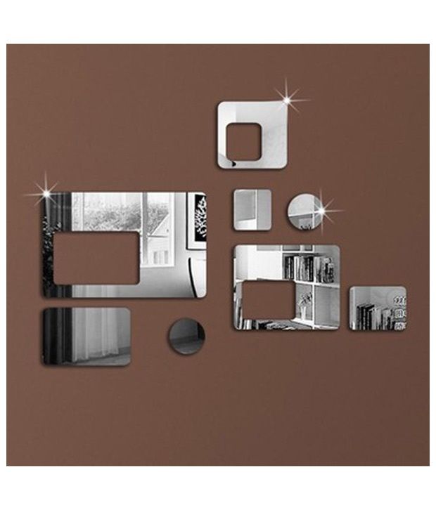 Elite Collection 3D Acrylic Home Decor Wall Sticker - Eight Square