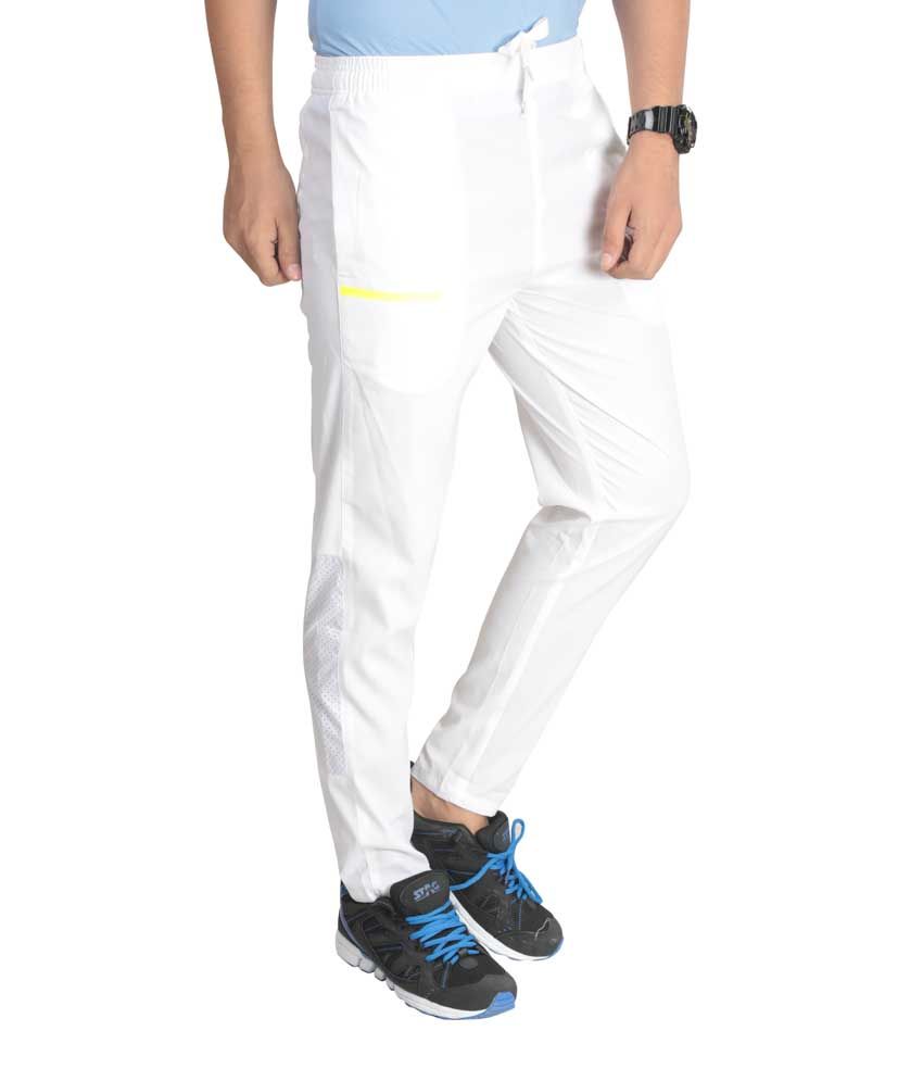 reebok white track pants