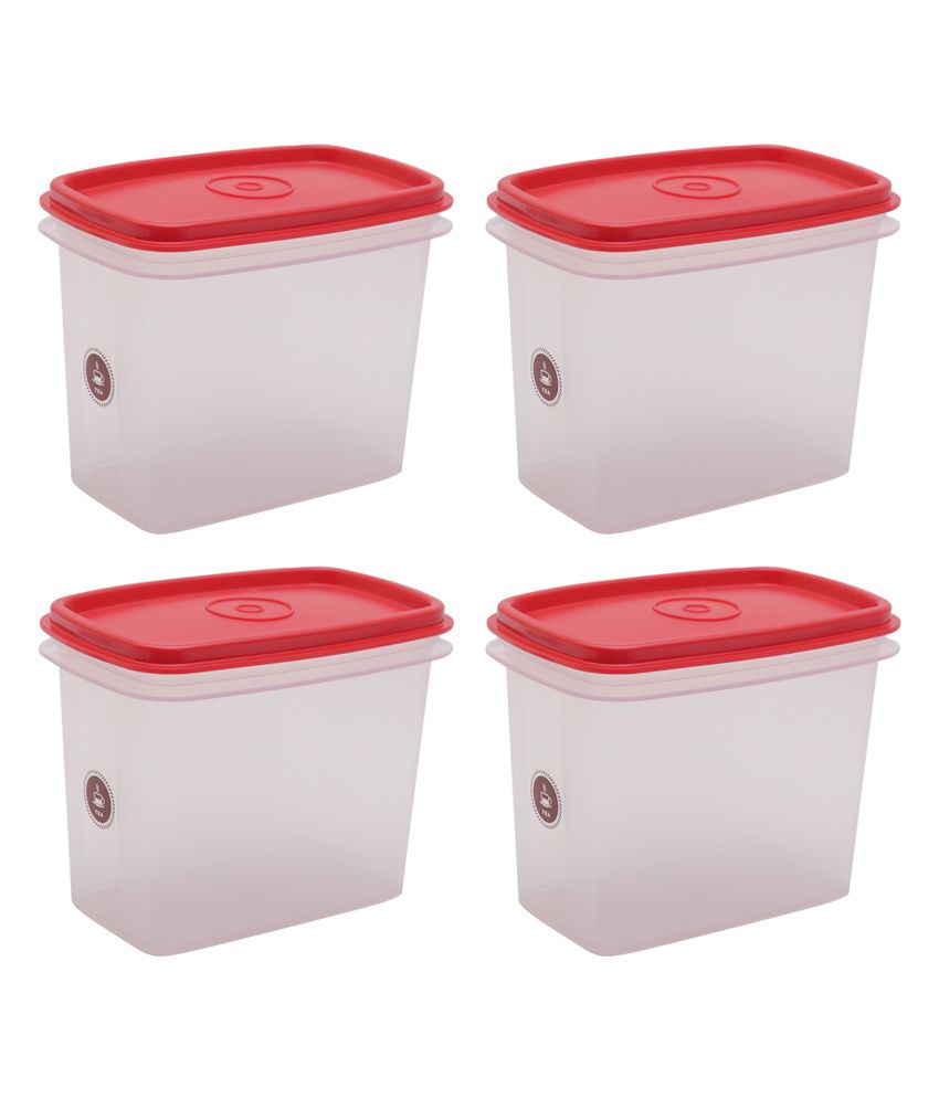 Tupperware Red Polypropylene Plastic Container: Buy Online at Best ...