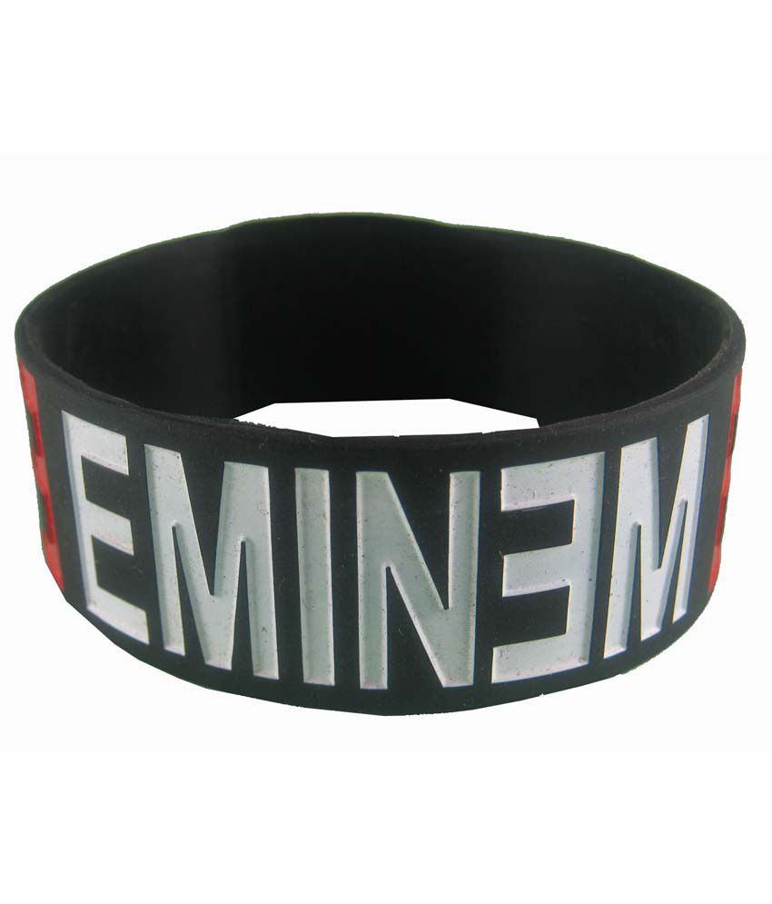 Eshoppee Eminem Silicone Wrist Band For Men & Women Wristband Bracelet ...