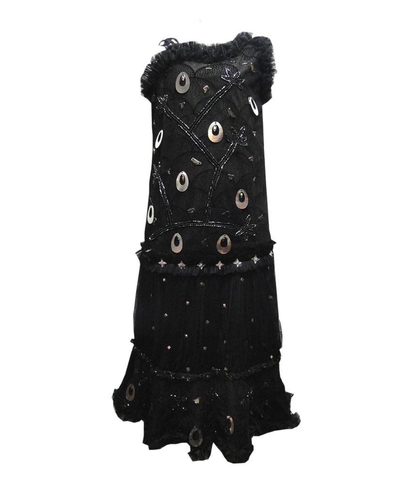 sleeveless long frocks