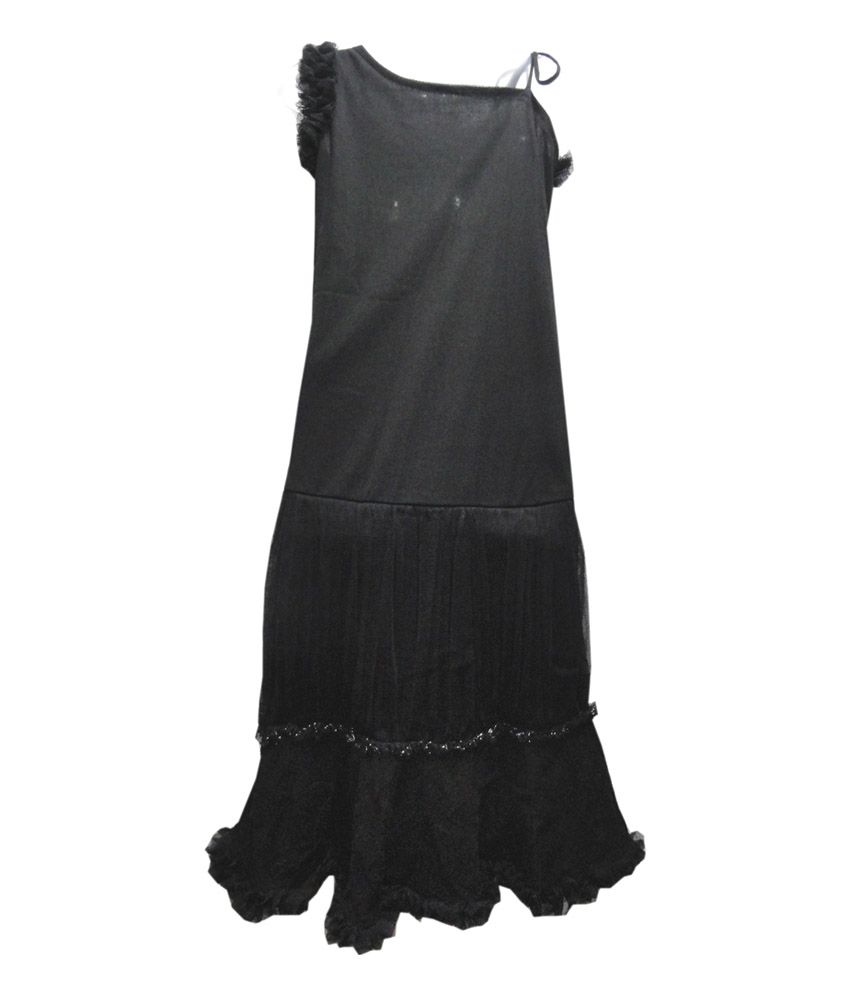 sleeveless long frocks