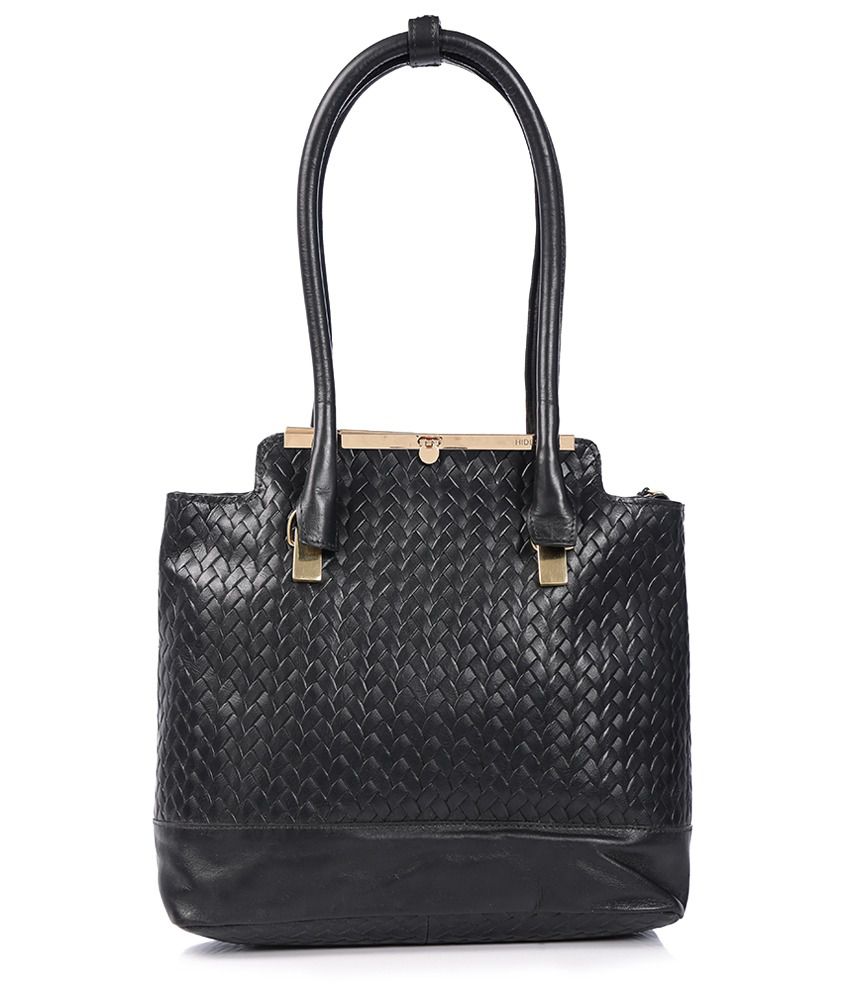 Hidesign Black Leather Shoulder Bag - Buy Hidesign Black Leather ...