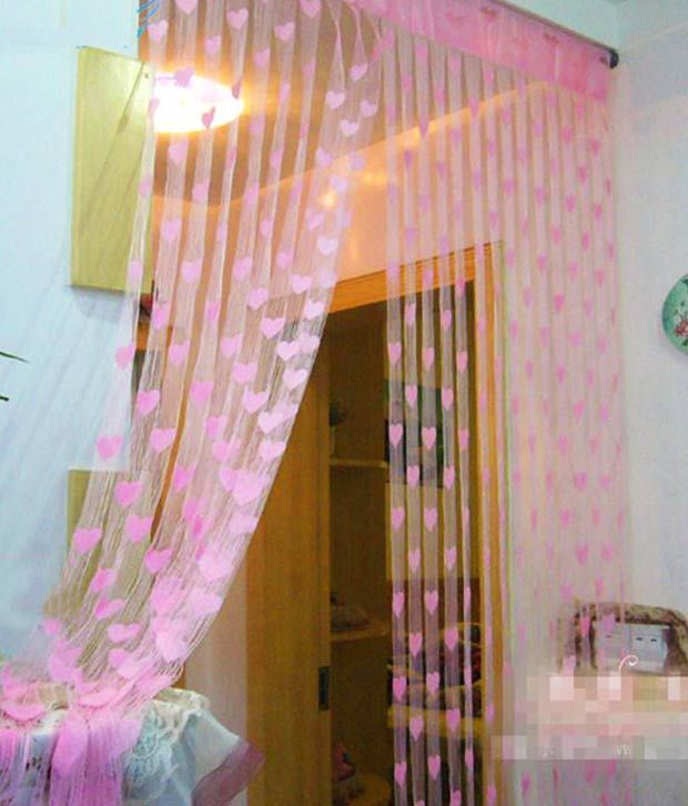 K Decor Single Window Eyelet Curtain Abstract Pink Buy K Decor Single Window Eyelet Curtain Abstract Pink Online At Low Price Snapdeal